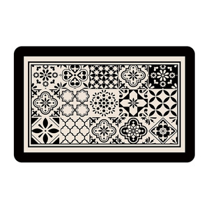 Alfombra de Baño de Tierra de Diatomeas, Rectangular, Antideslizante, de Secado Rápido, con Patrón Geométrico, para Uso Doméstico - Product Image 1