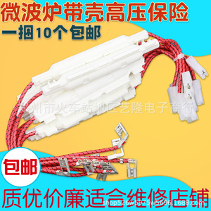 Tubo fusible universal de alto voltaje para horno microondas, 5kV 0.85A, con cable y carcasa, protección contra sobretensión - Product Image 2