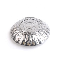 Panier à vapeur pliable en acier inoxydable