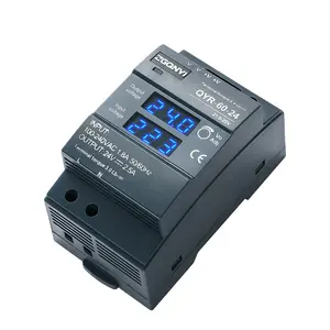 Alimentation à découpage sur rail DIN à affichage numérique 60w 100w 150w 5v 12v 24v 48v 60v 1a 2a 5a Ac à Dc Smps alimentation de l'industrie