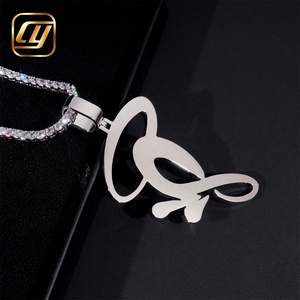 เครื่องประดับทองคำแท้ 10K 14K สไตล์ฮิปฮอป ยี่ห้อ CHOYUE จี้รูปตัวอักษรประดับเพชร - Product Image 6