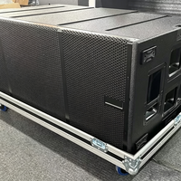 Système de sonorisation V 218 Pro PA, caisson de basses en contreplaqué Bric 2x18 pouces, 4800 W de puissance de pointe, 3200 W pour les performances sur scène, enceinte de basses DJ