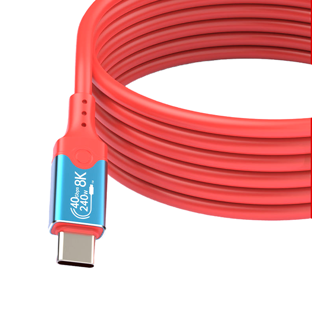 240W USB C USB C Fast Charging Cable USB 4.0 Gen 2 Type C Charger Cable Mobile Phones Cameras 40Gbps Data Transfer 4K Video