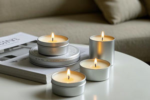 Kleine Paraffin wachs Tee licht Gebets kerzen Lange Verbrennung für rauchfreie Inneneinrichtung für Weihnachts feiern Kirche Diwali - Product Image 6