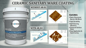 Revestimiento antibacteriano para baño ECOWAY AR-D2, calidad premium, protección sanitaria profesional, revestimiento hidrofóbico. - Product Image 3