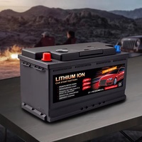 Generator portabel baterai Starter mobil Lifepo4 12v 100ah baterai asam timbal pengganti