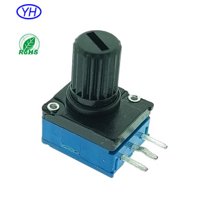 Potenciómetro Rotatorio Horizontal de 3 Pines y 9mm, con Eje de Plástico RV97 RK097, Personalizable Directo de Fábrica, 10K 20K 50K 100K 500k - Product Image 2