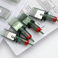 Aiguilles de cartouche de tatouage Solong Green Transparentes Stériles Jetables en Acier Inoxydable 304 Grandes Magnum M1 RM 3.0 mm pour l'Art Corporel