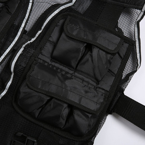 Gilet lesté noir fin pour la course à pied, l'entraînement en extérieur, équipement vestimentaire réglable avec sac lesté – Vendu par le fabricant - Product Image 4