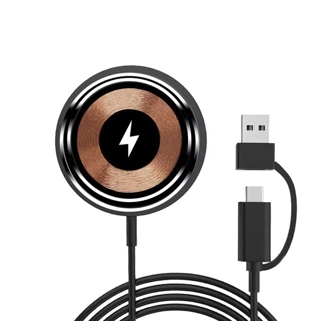 2026 New Factory Price Powerful Magnetic Wireless Charger 15W Fast Wireless Charger for Iphone QC3.0 Portable Phone Charger