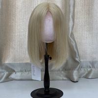 Pelucas al por mayor lisas de seda, tendencia del mercado americano y europeo, cabello humano Remy europeo sin pegamento, sin daños, estilo DIY