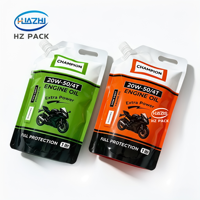 Pochette Doypack Personnalisée en Plastique Anti-fuite avec Bec Verseur pour Huile Moteur 1L 3L 5L, Emballage d'Huile Moteur avec Poignée