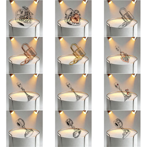 Venta al por mayor Fitpandoraer Colgante de Plata <span class=keywords><strong>925</strong></span> con Zirconia en Forma de Corazón, Colgante DIY Candado Eterno 760088c01 791082 790930 - Product Image 1