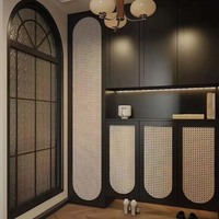 Rouleau de sangle en plastique PE tissé à la main, style Art Déco, à trous circulaires, pour chaise, mobilier, décoration intérieure