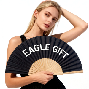 Éventail pliant personnalisé imprimé sur mesure, accessoire de costume pour rave ou mariage, éventail à main en bois de bonne qualité - Product Image 2