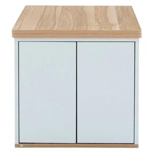 <span class=keywords><strong>Table</strong></span> <span class=keywords><strong>basse</strong></span> en bois blanc multifonctionnelle <span class=keywords><strong>relevable</strong></span> avec 2 tables, <span class=keywords><strong>design</strong></span> bicolore, <span class=keywords><strong>table</strong></span> de rangement pour salon, <span class=keywords><strong>table</strong></span> centrale - Product Image 2