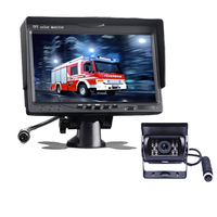 Moniteur de caméra de recul HAOXING 7 pouces HD couleur TFT LCD multi-positions avec vision nocturne, capteur CCD, 12-24V, garantie 1 an, 5W