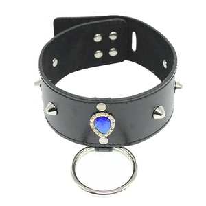 <span class=keywords><strong>Collare</strong></span> in <span class=keywords><strong>Pelle</strong></span> Stile Punk con Rivetti, Accessori per Bondage, Giochi BDSM per Uomini e Donne - Product Image 2