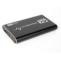 Tarjeta de Captura de Video 4K 60fps de Aleación de Aluminio para Dispositivos USB 3.0, para Transmisión en Vivo de Xbox, Grabación de Juegos en Formato MP4