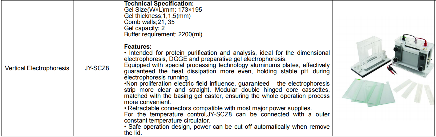 Vertical Gel Electrophoresis System With Electrophoresis