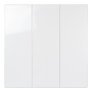 Piastrella Bianca Lucida 20x60 Cm con Bordi Irregolari per Pareti e Pavimenti - Product Image 1