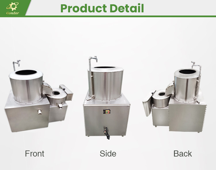 Potato Wash Cut Slice Peeler Cutter Industry Machine Electric Potato Peel Slicer and Cutter Chip