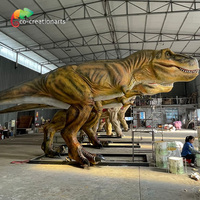 Modèle de dinosaure T-Rex animatronique réaliste pour attraction de parc à thème, aire de jeux extérieure, exposition de musée
