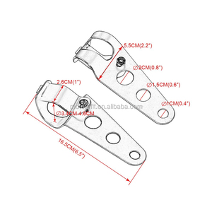 Piezas de motocicleta, soporte de faro delantero modificado para motocicleta para Harley Prince, soporte de Faro de aleación de aluminio - Product Image 2
