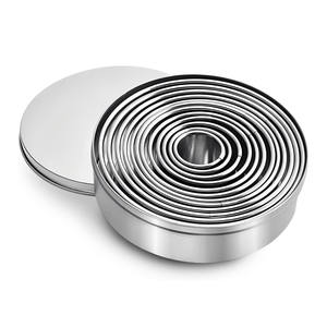 Multifunction Eco-Friendly Stainless Steel Pastry <b>Cutters</b> Fondant <b>Cake</b>/Fruit/Chocolate Decoration Molds Storage Kit 5 - Product Image 1