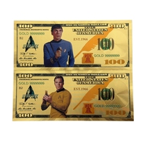 Nouvelle Banque de billets Star Trek Américaine 2026 plaquée or 24 carats pour collection