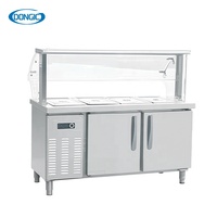 Comptoir de service de nourriture chaude d'acier inoxydable de buffet de restaurant d'hôtel avec la cuisine commerciale pliable de support d'assiette
