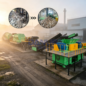 Máquina de Procesamiento de Residuos, Sistema Industrial de Clasificación de Basura, Equipo de Reciclaje con Cinta Transportadora y Motor - Product Image 1