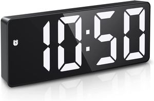 Wholesale Cheap Smart Digital Alarm <b>Clock</b> Large Display LED Mirror LED <b>Clock</b> Surface for Makeup Home Decor Mirror Table <b>Clock</b> - Product Image 4