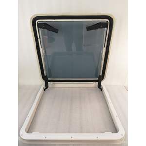 หน้าต่างกระจกนิรภัยทรงสี่เหลี่ยมผืนผ้า กรอบไนลอน สำหรับเรือยอชท์/เรือ ขนาด 630*630 มม. แบบสองแกน สำหรับโรงพยาบาล ห้องน้ำ ห้องครัว - Product Image 3