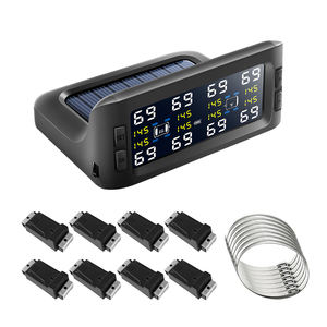 Système de surveillance de la pression des pneus spécial pour remorque de camping-car à 8 roues, moniteur solaire, fuite d'air en temps réel, alarme de haute température - Product Image 3