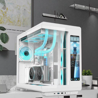 Boîtier de PC de jeu de haute qualité le plus populaire OEM étuis d'ordinateur et tours en acier armoire de PC de bureau ATX écran LCD en option