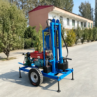 Petite machine de forage rotative manuelle électrique portable, pour puits d'eau, profondeur max. 200 m, diamètre de forage 50-300 mm