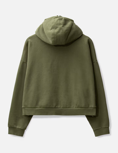 Wholesale Oversized Cropped Full Zip Hooded Jacket Men <strong>Snood</strong> Cowl Neck <strong>Hoodie</strong> Blank Streetwear Custom Logo OEM ODM Plain Hoodies - Product Image 3