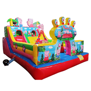 Castillo Inflable con Tobogán y Bloques de Construcción, Casa Inflable con Tobogán y Soplador para Niños y Adultos en Venta - Product Image 3