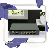 2024 New Mini Desktop PC with Intel Celeron D525 PfSense 2.7 4 LAN 1G Firewall 4 NIC DDR3 RAM SSD Hard Drive Business Use