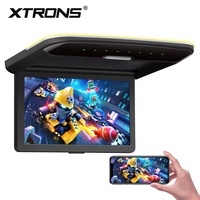 Monitor XTRONS ultrafino montado en el techo de 10,2 pulgadas con altavoces estéreo incorporados y entrada Multimedia TV para coche