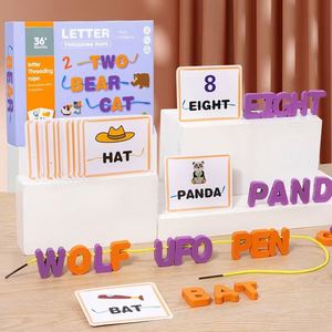 Juego de Rompecabezas de Letras del Alfabeto ABC para Jardín de Infancia, Aprendizaje de Animales, Tarjetas de Memoria con el Alfabeto - Product Image 2