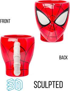 <span class=keywords><strong>Taza</strong></span> moderna <span class=keywords><strong>de</strong></span> cerámica esculpida en 3D con cabeza <span class=keywords><strong>de</strong></span> <span class=keywords><strong>Spiderman</strong></span> y Asa <span class=keywords><strong>de</strong></span> tela para fiestas - Product Image 4