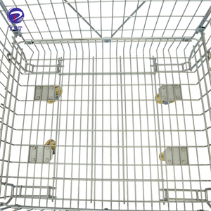 Poubelle pliable <span class=keywords><strong>de</strong></span> conteneur <span class=keywords><strong>de</strong></span> fil <span class=keywords><strong>de</strong></span> <span class=keywords><strong>transport</strong></span> <span class=keywords><strong>de</strong></span> porte ouverte <span class=keywords><strong>de</strong></span> conception durable <span class=keywords><strong>de</strong></span> maille avec des roues - Product Image 5