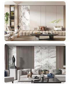 UV Marble <strong>Wall</strong> Panels for <strong>Interior</strong> Design UV Waterproof Fireproof for Home <strong>Decorative</strong> PVC - Product Image 4
