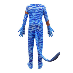 ชุดคอสเพลย์ซูเปอร์ฮีโร่บลูแมน ชุดจั๊มสูทสีน้ำเงิน พร้อมหาง สำหรับเด็กผู้ชาย ชุดเต็มสำหรับฮาโลวีน - Product Image 3