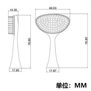 Cepillo de limpieza facial giratorio manual, cerdas suaves para limpieza profunda, cepillo de dientes eléctrico sónico, removedor de maquillaje, cuidado de higiene - Product Image 4