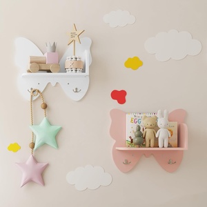 Estantes de Pared con Forma de Mariposa, Soportes de Pared para Habitación de Princesa, Decoración de Habitación Infantil, Estantes de Almacenamiento, Decoración Colgante de Pared, Estanterías para Libros - Product Image 3