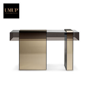 <span class=keywords><strong>Table</strong></span> de salon en cuir et en bois massif, Style européen, <span class=keywords><strong>console</strong></span> française et moderne, nouveau modèle - Product Image 1