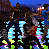 Carreaux de sol de danse led portable, étanche, nouveau design moderne, bon marché, en vente,